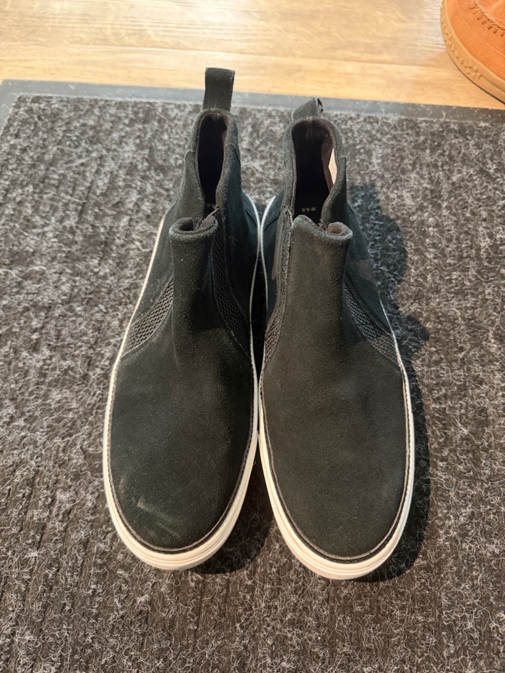 Tom’s women’s   Black Slip-On Suede Sneakers - Casual Chelsea Style